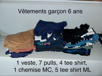 Vêtements garçon 6 ans 