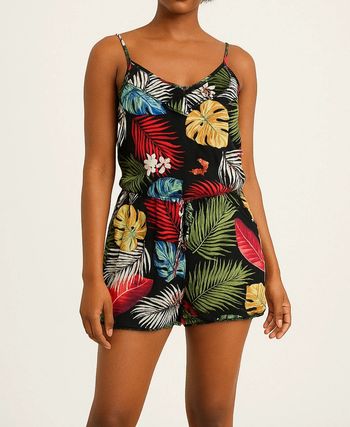 Jolie combishort fleurie femme