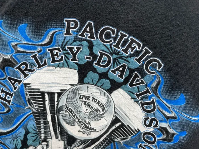 T-shirt print Harley Davidson collector motor cycles biker made in USA 🇺🇸 Pacific Hawaii Mens XXL - photo numéro 9