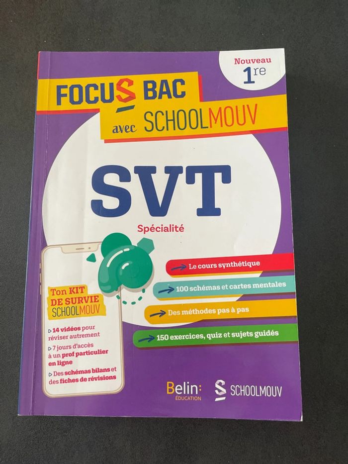 Schoolmouv première 1 ère svt spécialité bac