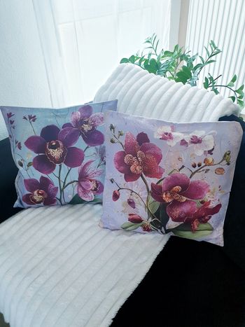 Housses coussin 45x45 (x2) bohème coloré – canapé salon