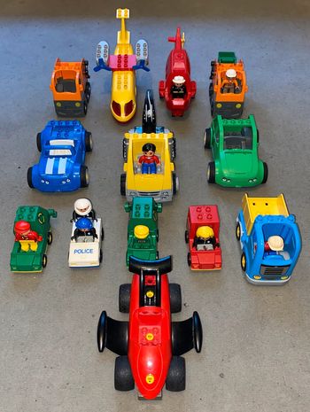 Lot Duplo Voiture et Avion X13