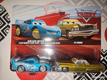 Voitures cars mattel disney pixar cars Bling Bling Lightning McQueen & Tex Dinoco - Movie Moments