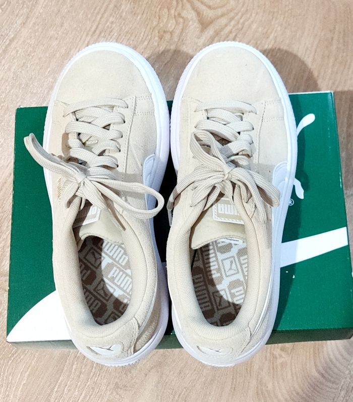 Baskets puma Suede mayu beige 37,5 neuves - photo numéro 4