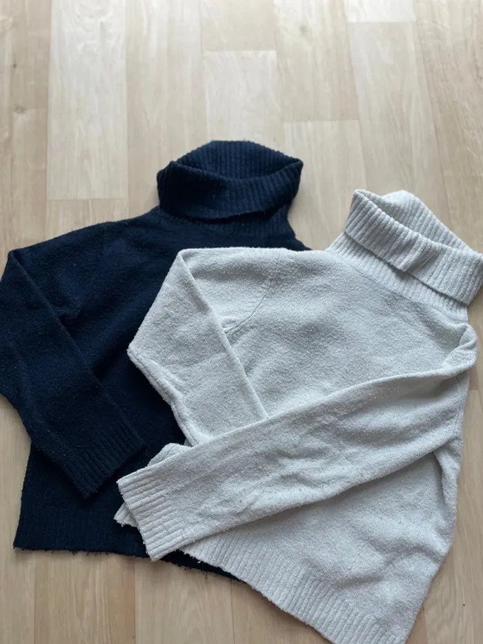 2 pulls en laine fille 6 ans