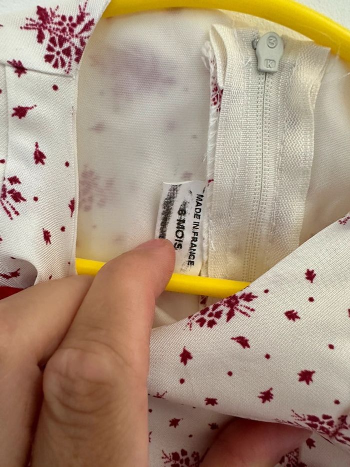 Robe de cérémonie fille blanche et rouge - photo numéro 6