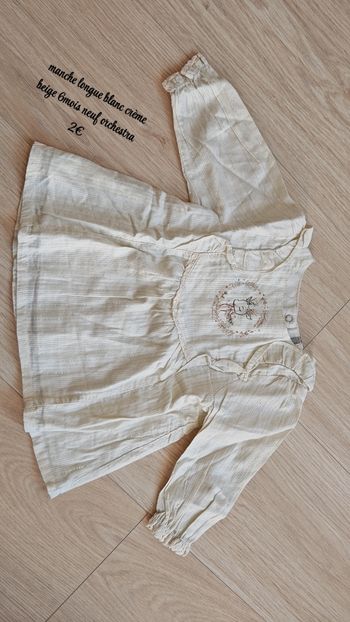 T-shirt manche longue 6mois Neuf orchestra 