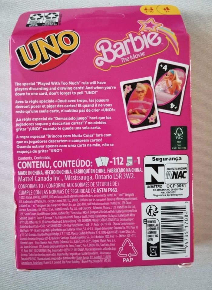 Uno Barbie (NEUF) - photo numéro 2