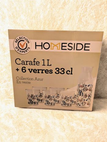 Ensemble carafe + 6 verres