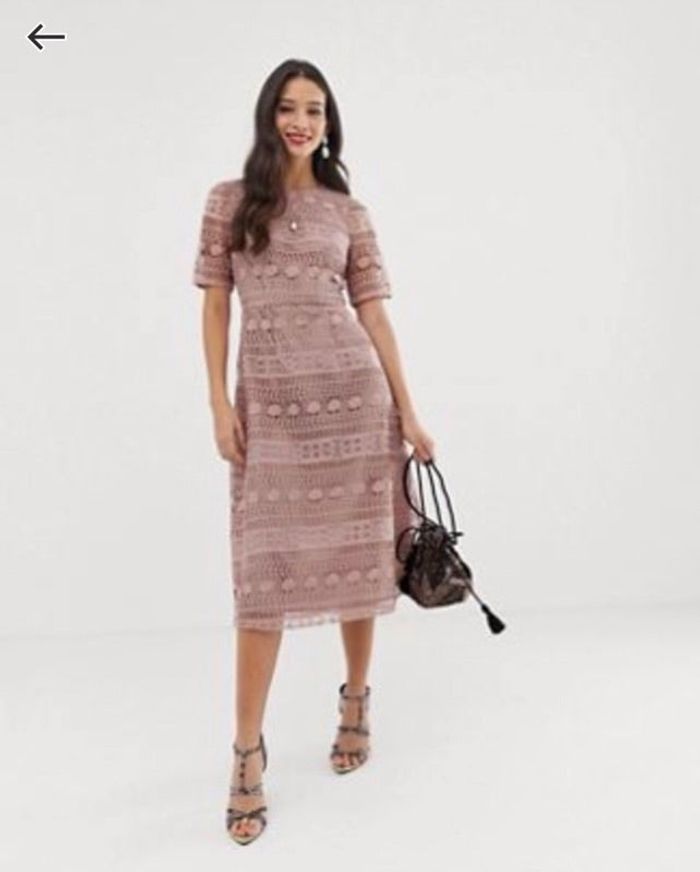 Robe dentelle ajourée asos neuve