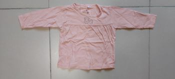 Tshirt manche longue Motif hibou 74cm