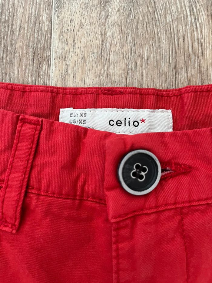 Bermuda rouge celio xs - photo numéro 2