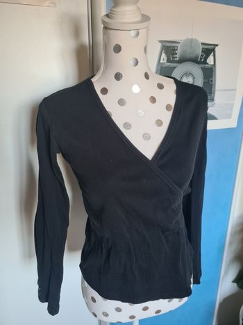 Gilet noir croisé / Taille 1
