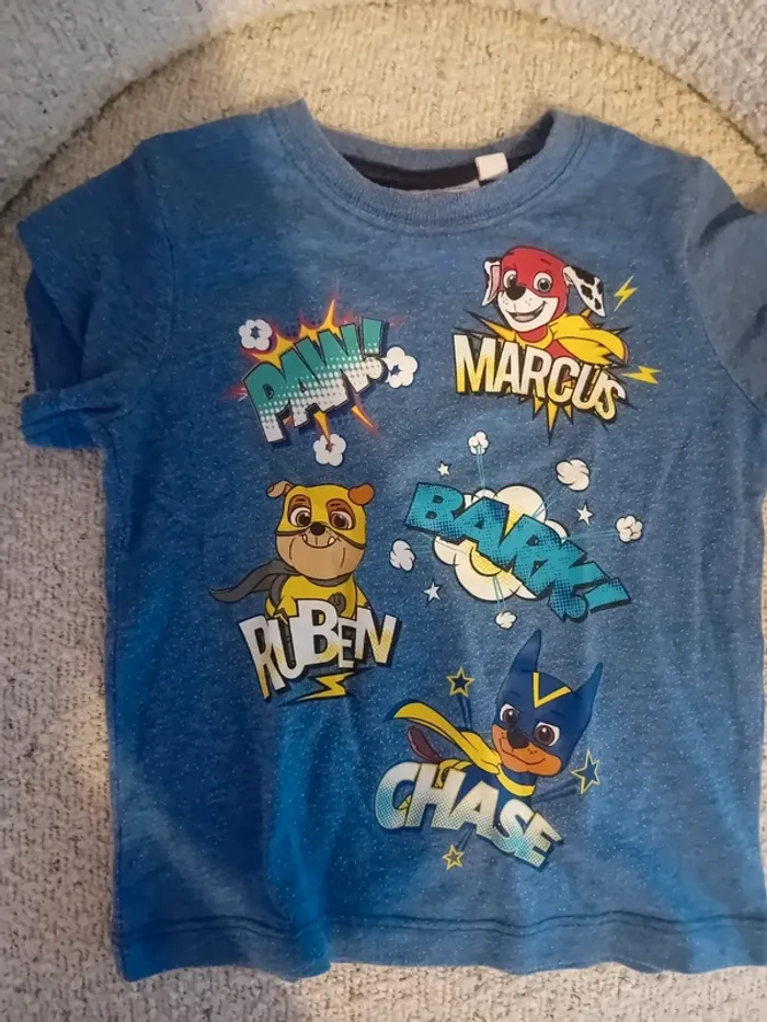 T shirt 4 ans paw patrol