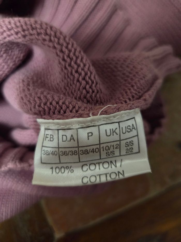 Pull col V Lilas - photo numéro 3