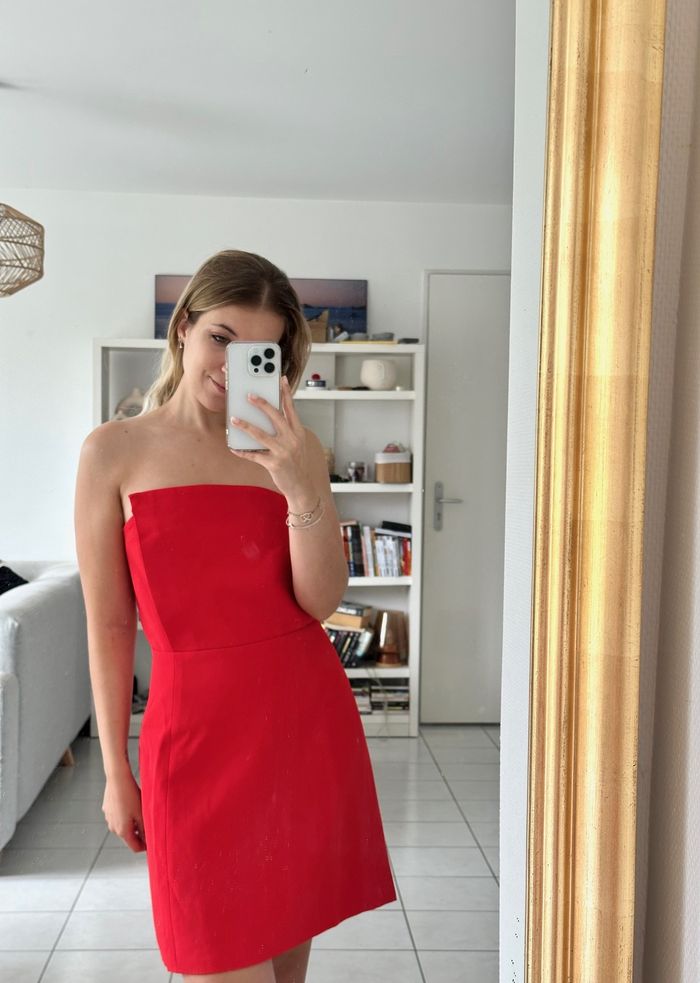 Robe bustier rouge
