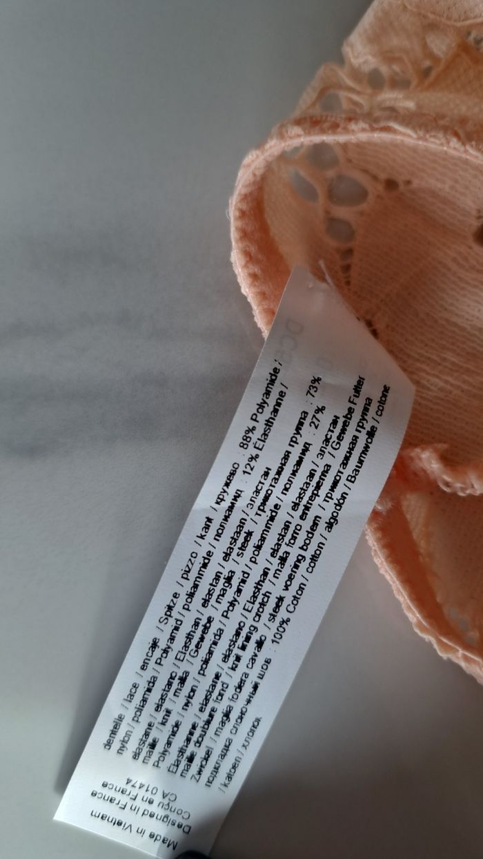 Tanga en dentelle saumon – Darjeeling (Ligne Aly) - photo numéro 7