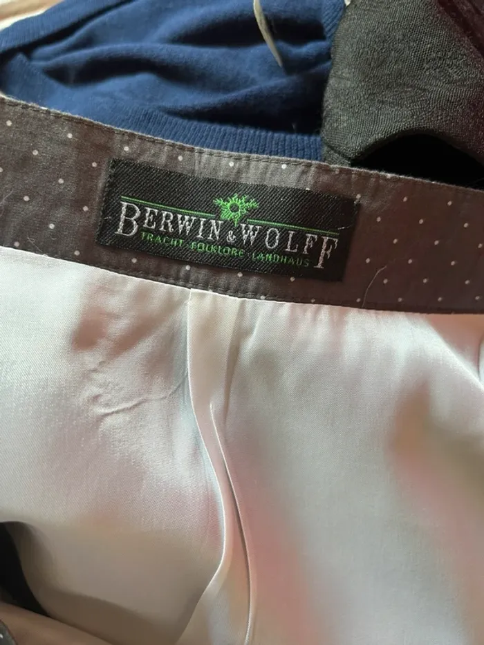 🩶🌸Jupe longue à pois bohème coton gris M/38 cottagecore Oktoberfest Berwin&Wolff polka dots skirt🌸🩶 - photo numéro 14