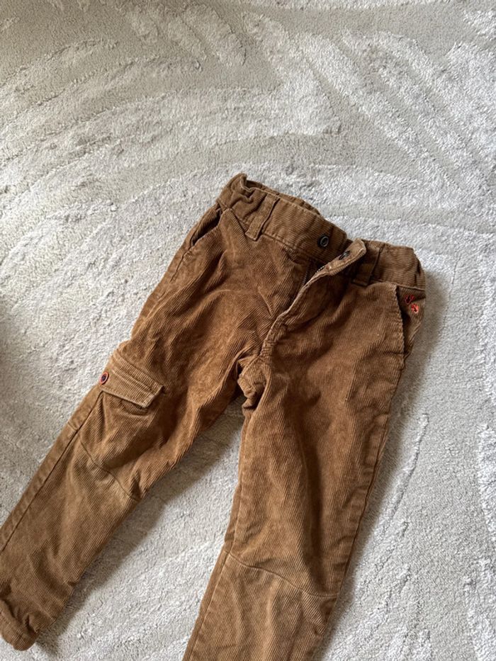 Pantalon velours marron 3 ans sergent major - photo numéro 2