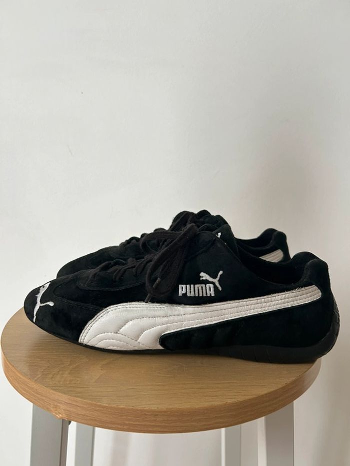 Baskets Puma Vintage Speedcat daim noir & cuir blanc – T42 – Parfait état - photo numéro 4