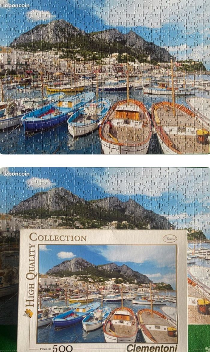 Puzzle Clementoni 500 pièces : port de Capri