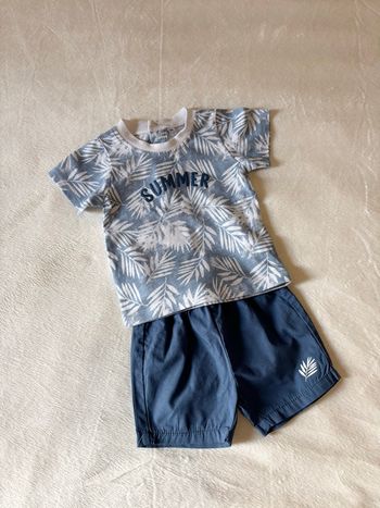 Tee shirt et short bleu 🌸