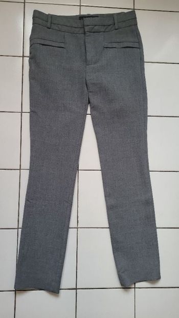 pantalon épais gris Zara