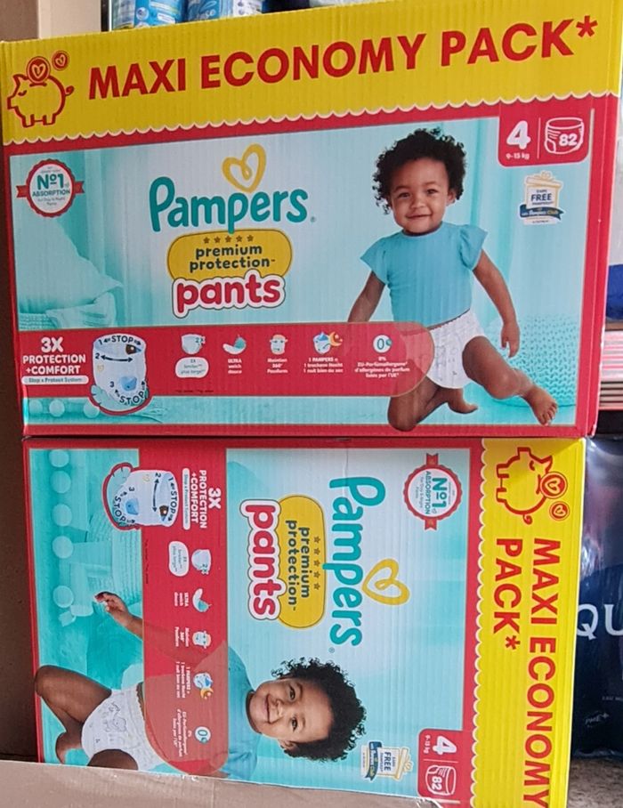 164 couches culottes pampers premium protection taille 4