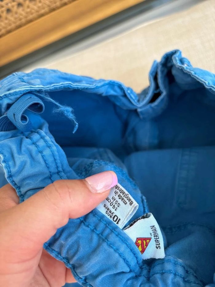 Bermuda bleu superman taille 10 ans - photo numéro 8