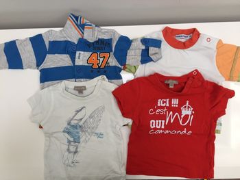 Lot de 4 hauts été