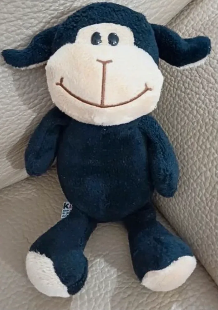 Vintage Kinder peluche mouton noir