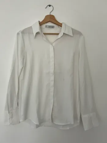 Chemise blanche basique femme Mango