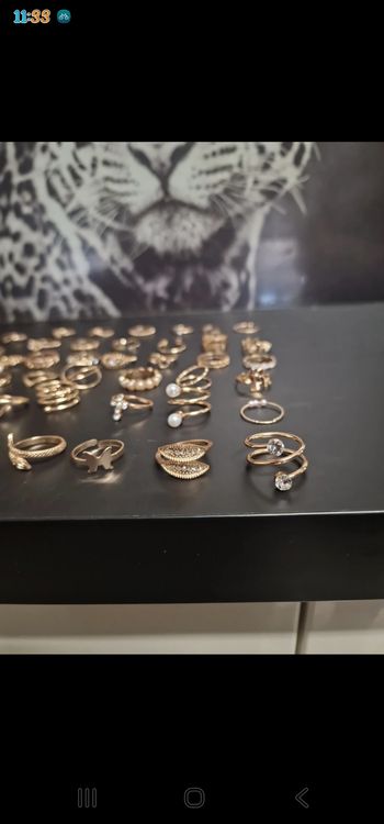 Lot 43 bague acier inoxydable
