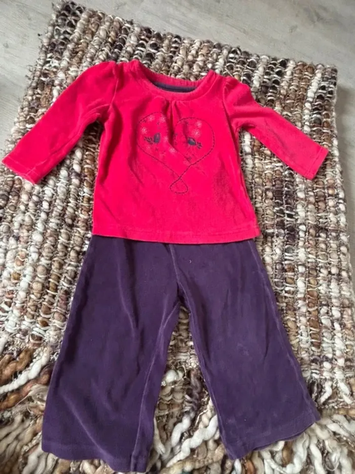 Pyjama fille 2 pièces 2 ans Gemo