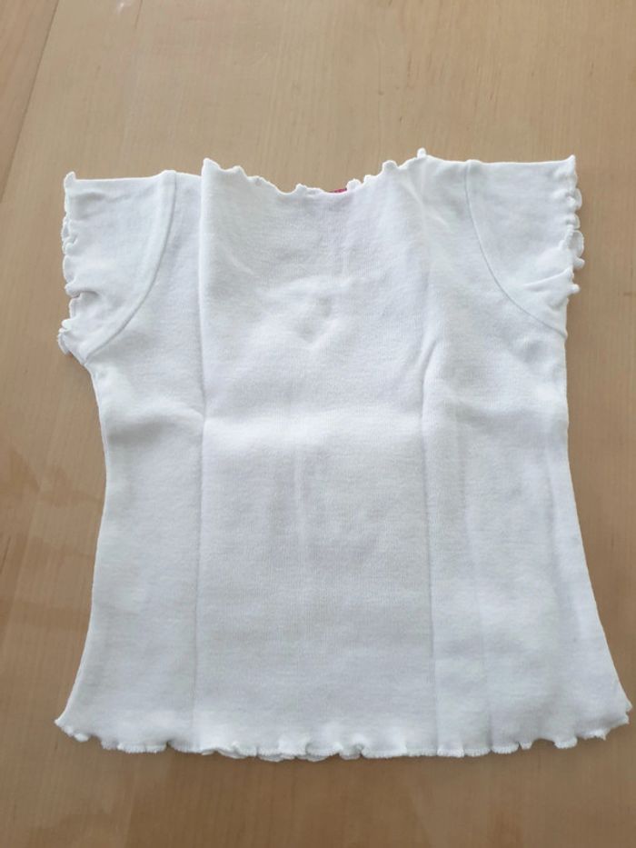 T-shirt fille 12 mois blanc cigogne alsace - photo numéro 3