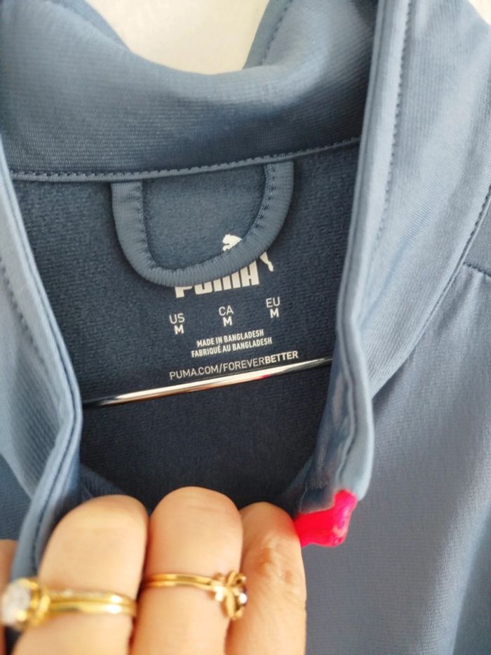 Veste puma bleue taille 40 - photo numéro 3