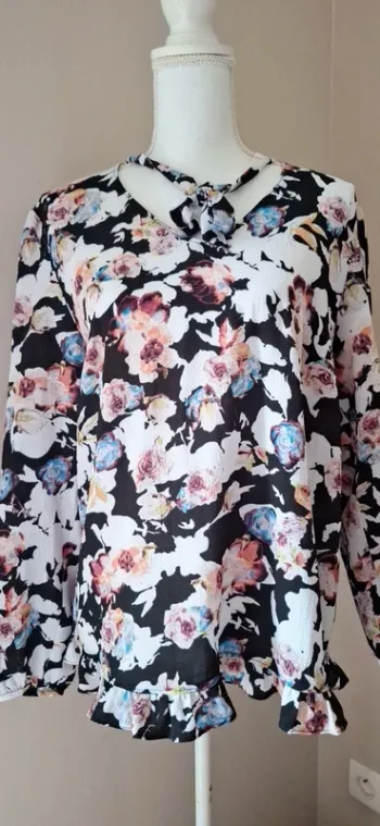 Blouse fleurie t42 #F42XL-042