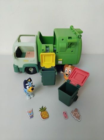 BLUEY Camion Poubelles Figurines Complet ♻️