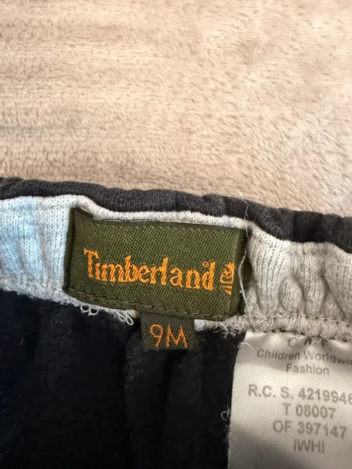 Pantalon jogging Timberland noir – 9 mois - photo numéro 2