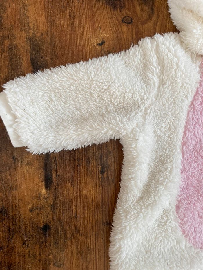 Combinaison pilote tout doux capuche tête d’ours à couronne - photo numéro 4