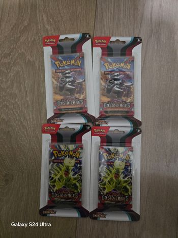 Pokemon lot de 4 booster flamme obsidienne 