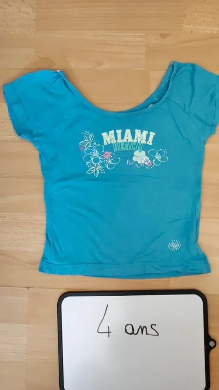 T-shirt et jupe-short taille 4 ans - photo numéro 2