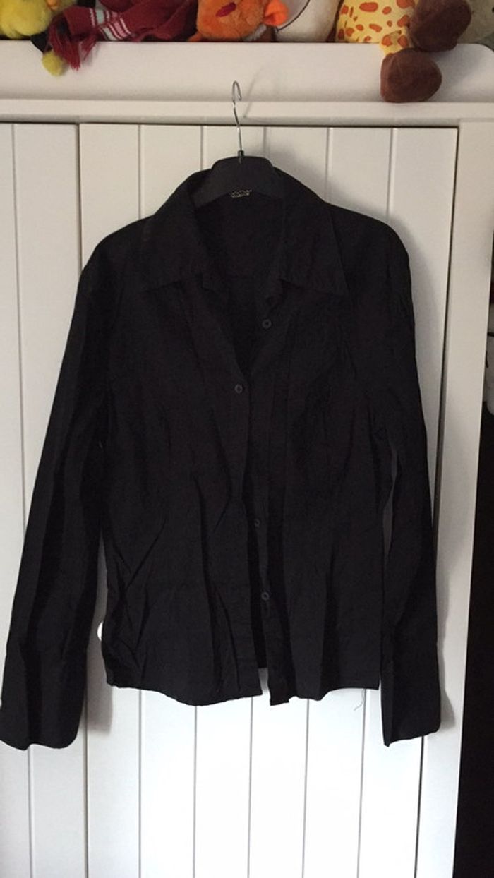 Chemise cintrée noire