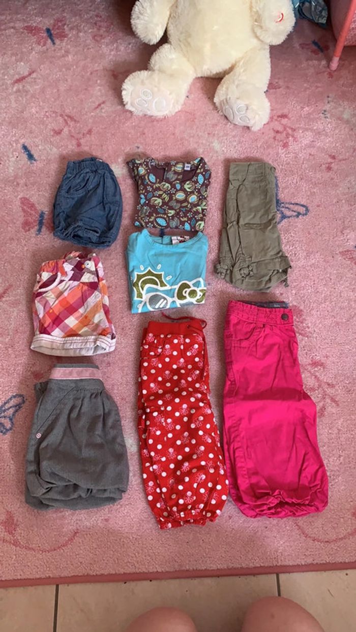 Lot 8 pièces vêtement beaux jours taille 12 mois