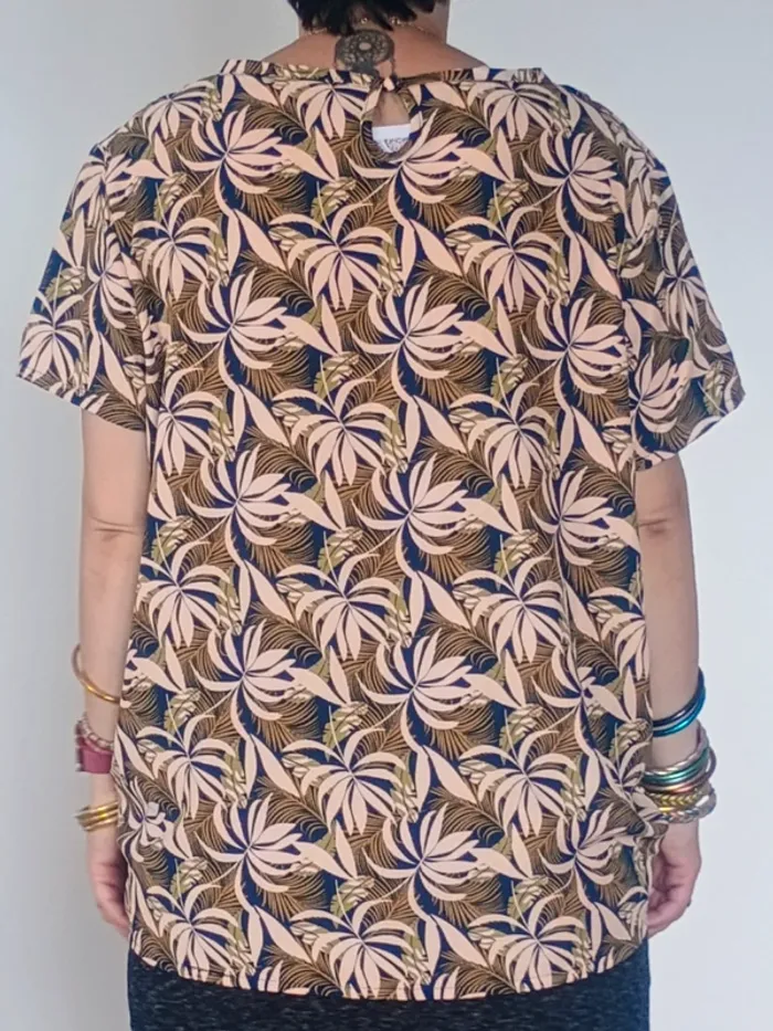 Chemisette Firefly T46 imprimé palmier tropical - photo numéro 2