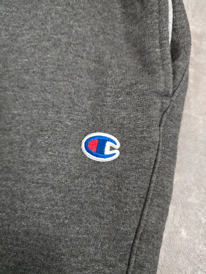 Jogging Champion gris foncé logo brodé taille M confort streetwear - photo numéro 4