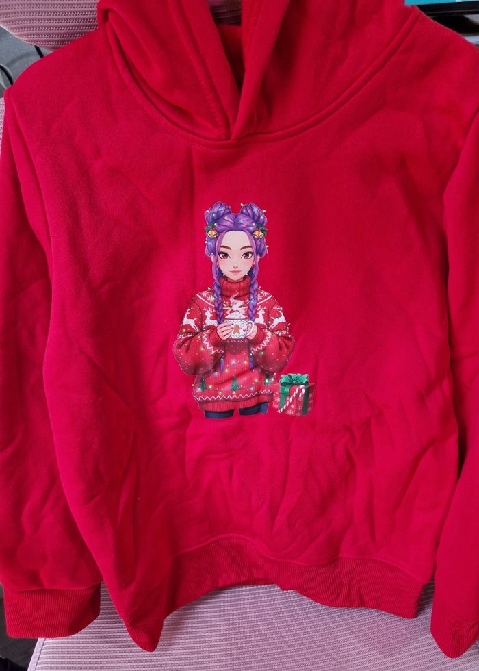 Sweatshirt fille Noël kpop - photo numéro 2