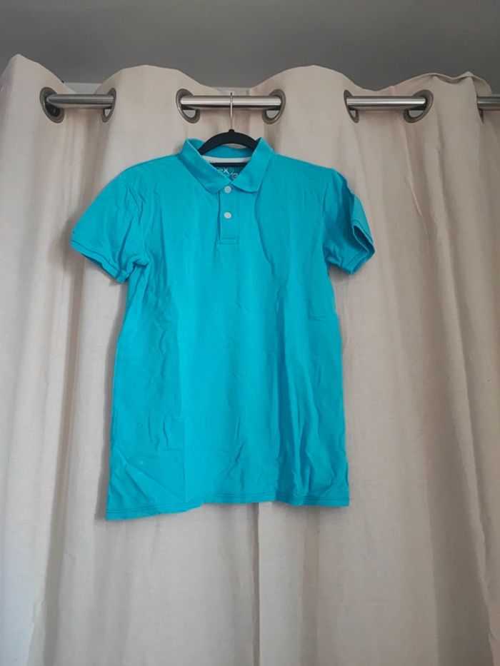 Polo polos turquoise 11/12 ans