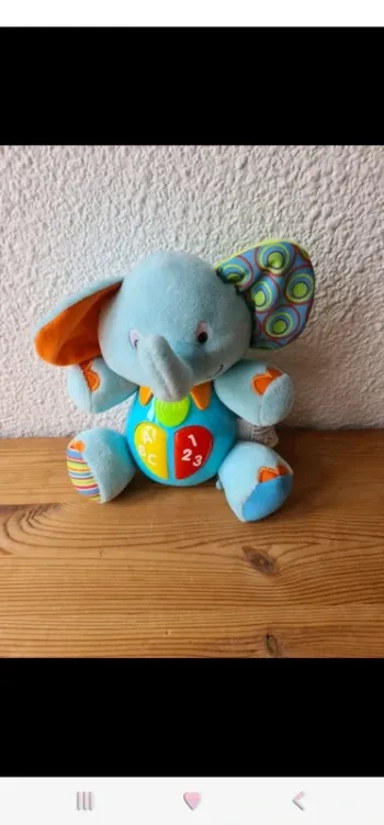 éléphant bleu interactif Gifi