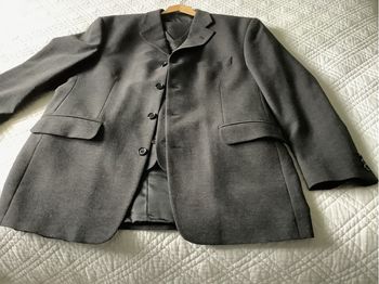 Costume  3 pièces homme gris foncé taille 52